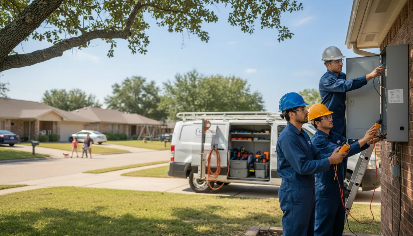 Certified electrician providing emergency electrical services in Columbus, IN
